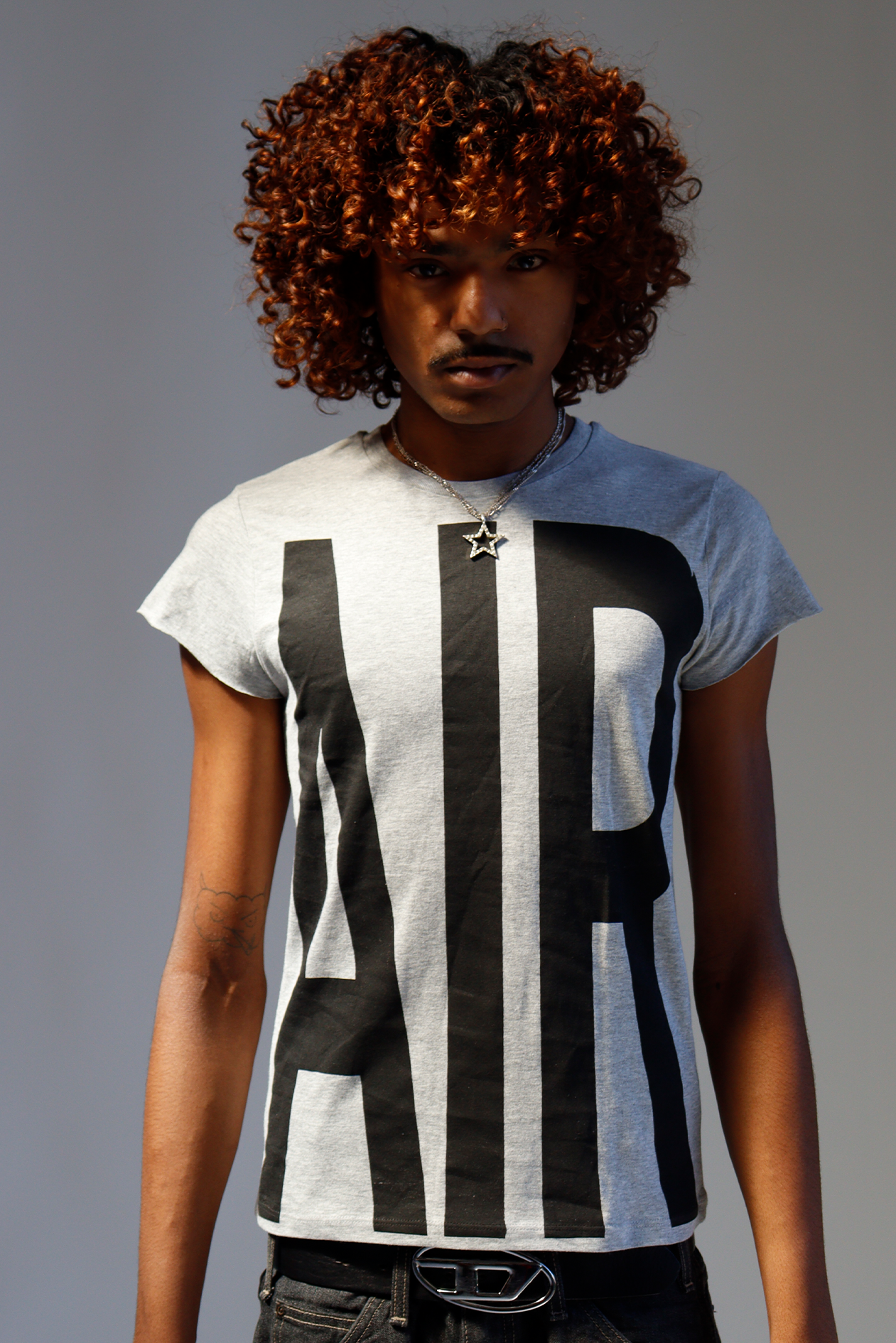 AIR BABY TEE GREY