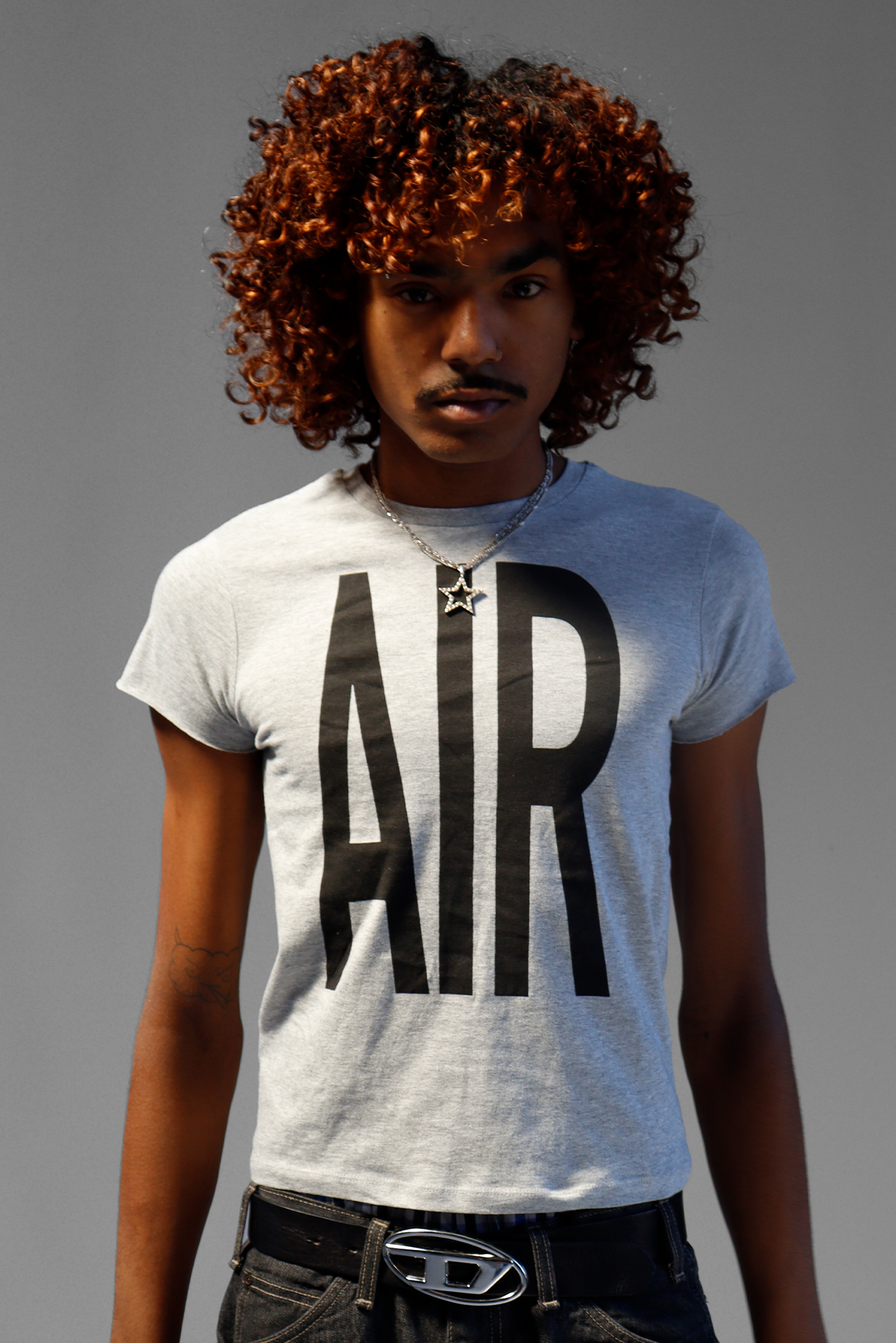AIR BABY TEE  GREY