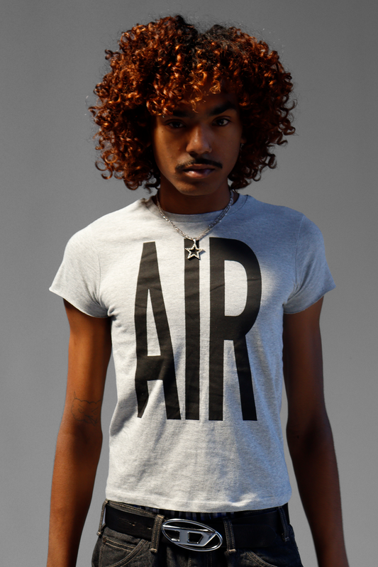 AIR BABY TEE  GREY